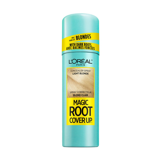 L'Oreal Paris Magic Root Cover Up Temporary for Blonde with Dark Roots Hair Color, Light Blonde, Instant Root Concealer Spray, Hair Dye, 57g