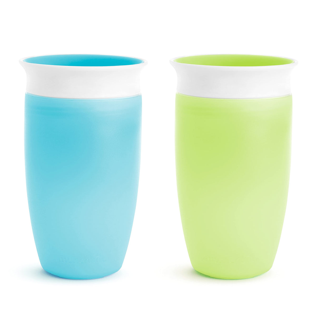 Munchkin Miracle 360˚ Toddler Sippy Cup, Spill Proof, 10 Ounce, Green/Blue, 2 Pack