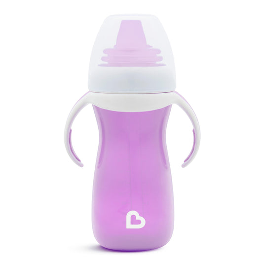 Munchkin Gentle Transition Cup with Trainer Handles, 10 Ounce, Purple