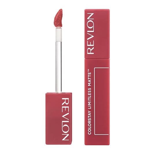 Revlon Lipstick, ColorStay Limitless Matte Liquid Lipstick, Vegan Formula, No-Budge Matte, Longwear Lipstick, Long Lasting, Lightweight/Comfortable, Waterproof, 008 Stir Me Up, 0.17 fl oz/ 5ml
