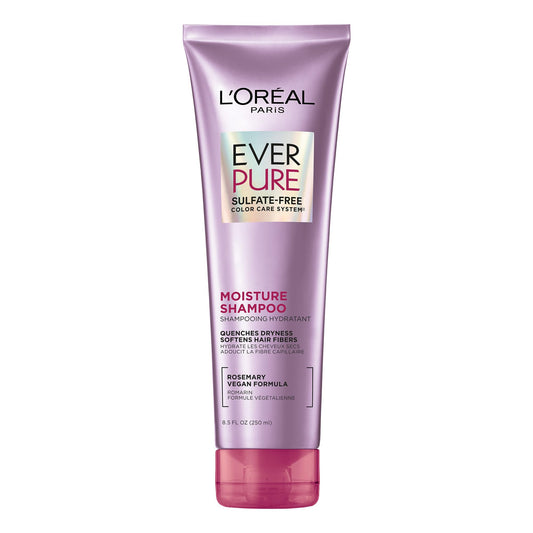 L’Oréal Paris Sulfate-Free Moisture Shampoo for Hydrating Dry, Colour-Treated Hair, With Rosemary, 250ml
