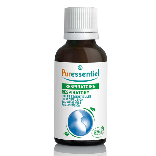 PURESSENTIEL - Essential Oils for Diffusion Respiratory Blend - Natural Decongestant - 30ml