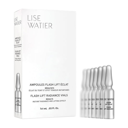 Watier Flash Lift Radiance Vials | Anti-Aging Ampoules, Smoothing & Lifting Effect, Instant Radiance, Alcohol-Free, Paraben-Free, All Skin Types