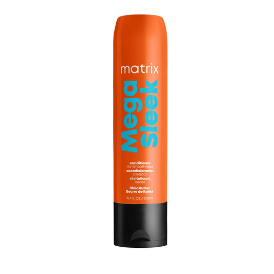 Matrix Frizzy Hair Conditioner, Mega Sleek Smoothing with Shea Butter, Protects Against Humidity, Nourishes Course, Unruly, All Hair Types
