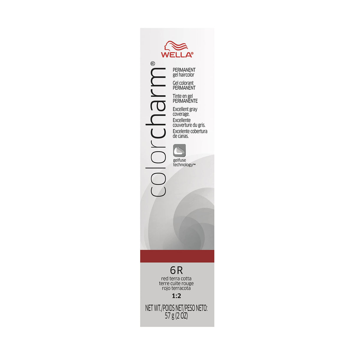 COLORCHARM Permanent Gel| Hair Color for Gray Coverage| 6R Red Terra Cotta| 2 Fl oz.