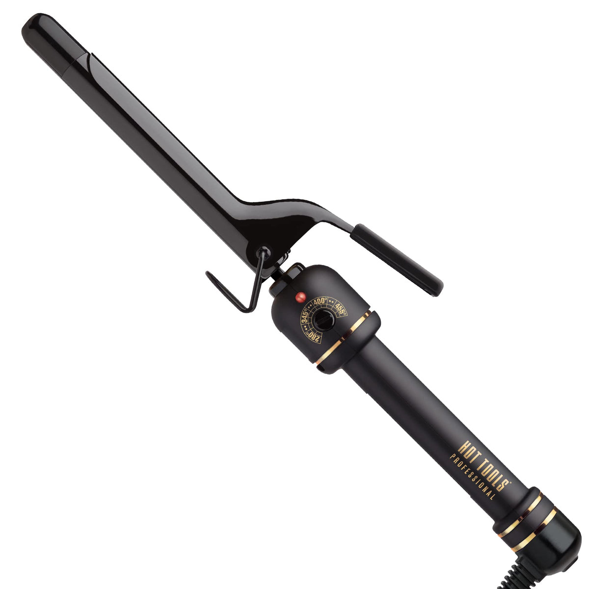 HOT TOOLS Professional Black Gold Curling Iron/wand, 3/4"