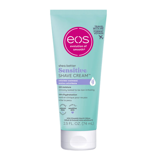 eos Shea Better Travel Size Shaving Cream, Pomegranate Raspberry, 24HR Hydration, 74ml