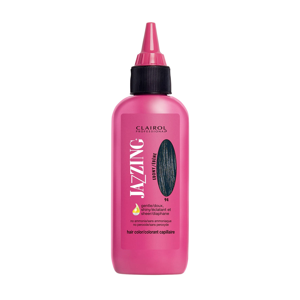 Clairol Professional Jazzing Semi-Permanent Hair Color, No.094 Ebony, 3 Fl Oz | 89 ml