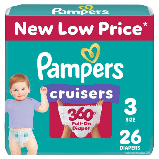 Pampers Cruisers 360 Diapers Size 3 26 Count