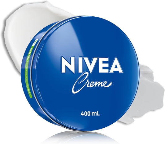 NIVEA Creme, All-Purpose Moisturizing Cream, Face, Hand, Body Cream, Deep Nourishment, Daily Moisturizer for All Skin Types Normal to Dry and Sensitive, 400mL