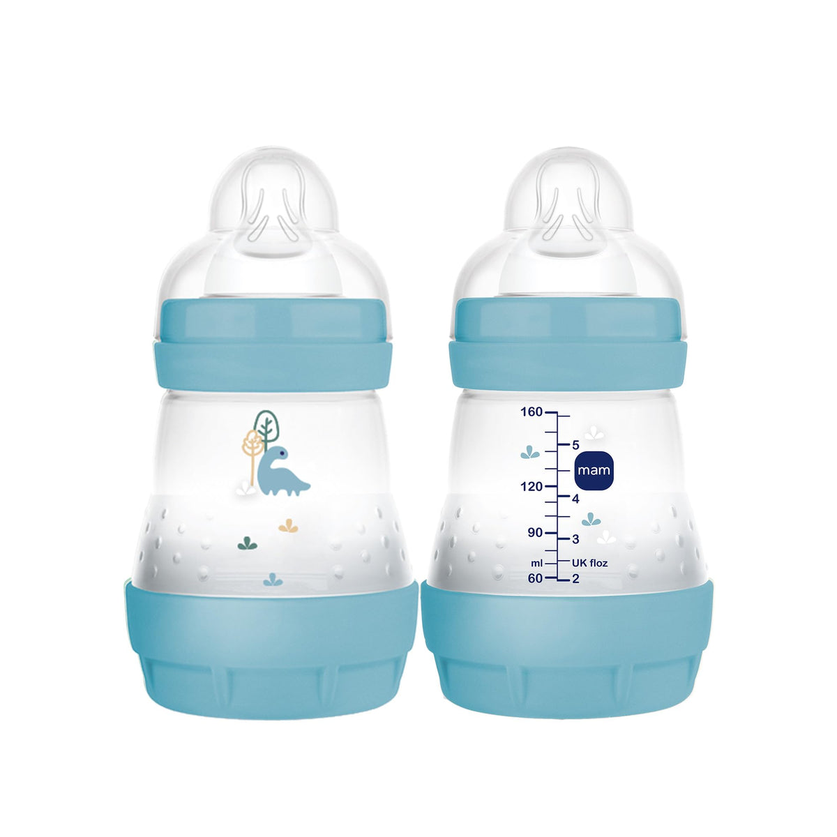 MAM 5 oz. Easy Start Original Matte Colors of Nature, 0+ Months, Boy, 2 Pack