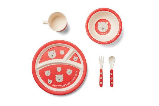Red Rover 20019 Polar Bear Children's Dinner Set 5-Piece Multicolor
