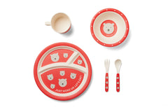 Red Rover 20019 Polar Bear Children's Dinner Set 5-Piece Multicolor