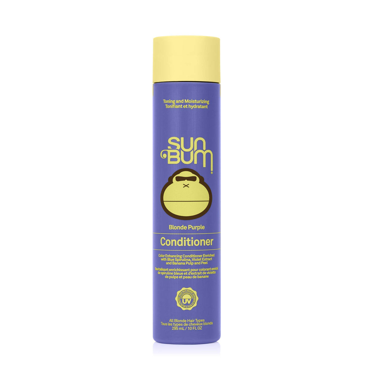 Sun Bum Blonde Purple Conditioner - UV Protecting - Colour Enhancing & Toning for Blonde Hair - Cruelty Free - 296ml