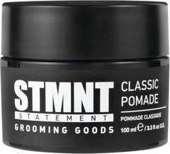 STMNT Grooming Goods Classic Pomade, 3.38 oz | Natural Shine | Strong Control | Easy to Wash Out