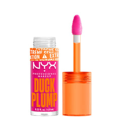 NYX PROFESSIONAL MAKEUP, Duck Plump High Pigment Lip Gloss, Plumping lip gloss, High pigment color, Vegan formula - Bubblegum Bae (Fuschia Pink)