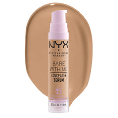 NYX PROFESSIONAL MAKEUP, Bare With Me, Serum Concealer, 24HR Hydration, Vegan Formula - 07 Medium, 9.6mL