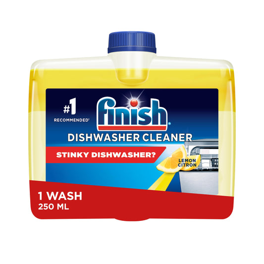 Finish® Dual Action Dishwasher Cleaner, Lemon, Fight Grease & Limescale, 250 mL