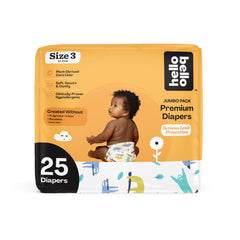 Hello Bello Jumbo Diaper Pack -Sleepy Sloth - Size 3 27 Count