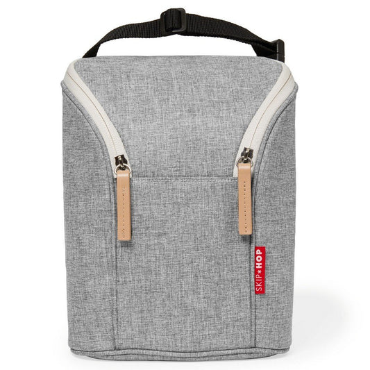 Skip Hop Baby Bottle Bag, Grab & Go, Grey Melange
