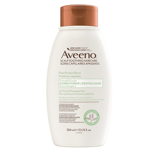 Aveeno Plant Protein Blend Conditioner, for Strong Healthy-Looking Hair, 12 fl oz