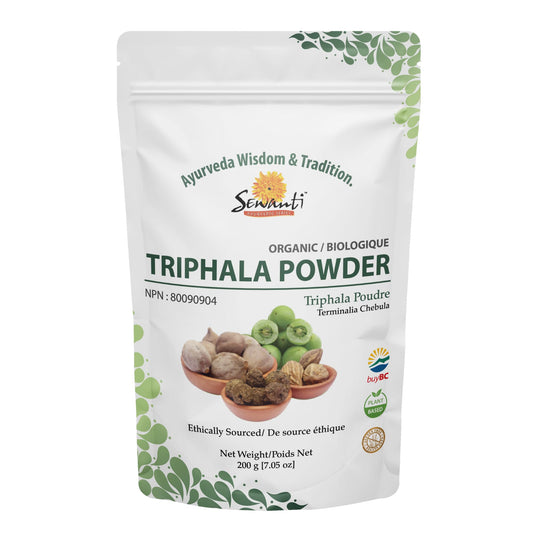 Organic Triphala Powder 200g/NPN 80090904/ Amalaki - Phyllanthus Emblica Bibhitaki - Terminalia Bellirica Haritaki - Terminalia Chebula