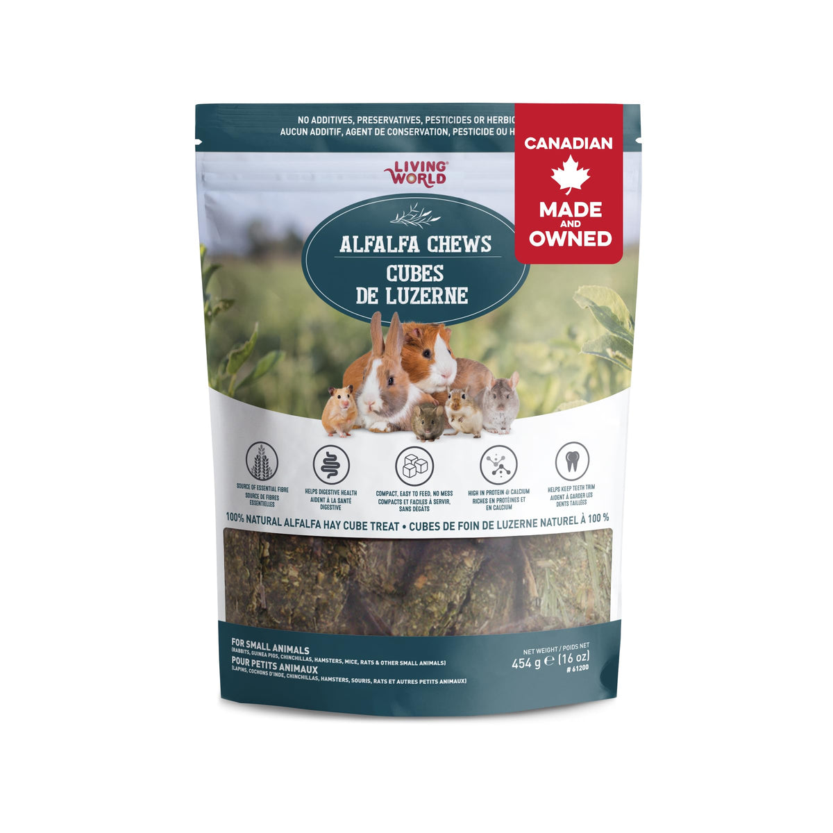 Living World Canadian Alfalfa Chews - 454g