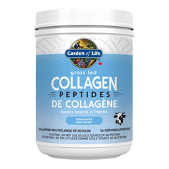 Garden of Life Grass Fed Collagen Peptides Powder, Unflavoured & Unscented, 560 g, 56 Servings, 10 g Collagen per Serving, Non-GMO Verified, Gluten Free, Paleo & Keto Friendly