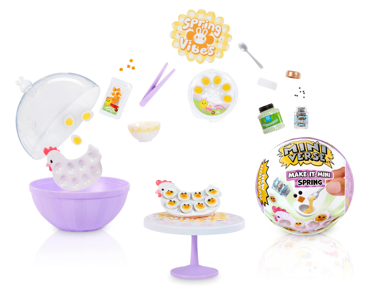 Make It Mini™ Make It Mini Spring™ - MGA's Miniverse, Spring, Seasonal, Easter, Blind Packaging, DIY, Crafts, Resin Play, Replica Food, NOT Edible, Collectors, 8+