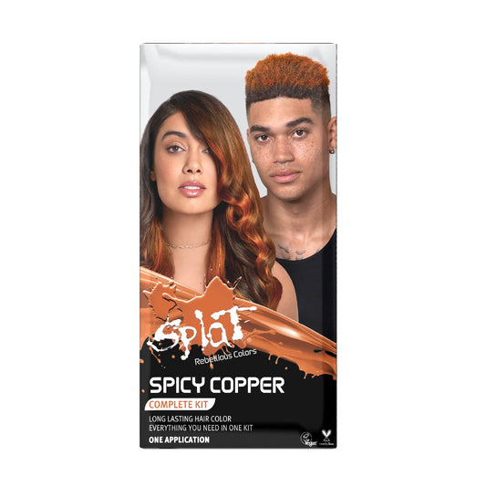 SPLAT Spicy Copper Semi-Permanent Hair Dye – 100% Vegan Long Lasting Orange Colour