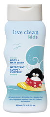 Live Clean Kids Body & Hair Wash, Tropical, 350 mL