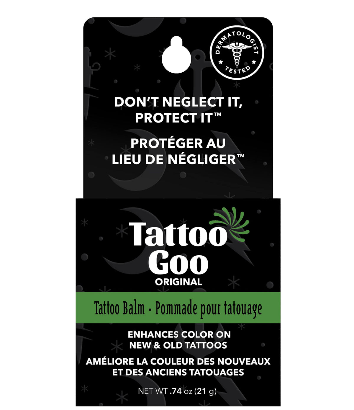 Tattoo Goo Original Ointment 21g – Tattoo Aftercare Balm for New & Existing Tattoos, Moisturizes & Maintains Color, Natural Ingredients, Petroleum-Free