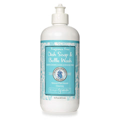 SimpliGrown Bath Co. Natural Sulfate-Free Dish Soap and Bottle Wash, Fragrance Free, 16 Fl Oz
