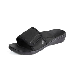 Powerstep Women's Arch Support, Plantar Fasciitis Relief Slide Sandal, Black - Blk, 9