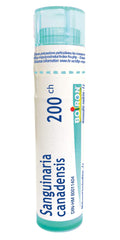 Boiron Sanguinaria canadensis 200ch,Homeopathic medicine. Each tube contains 4 g (approximately 80 pellets)