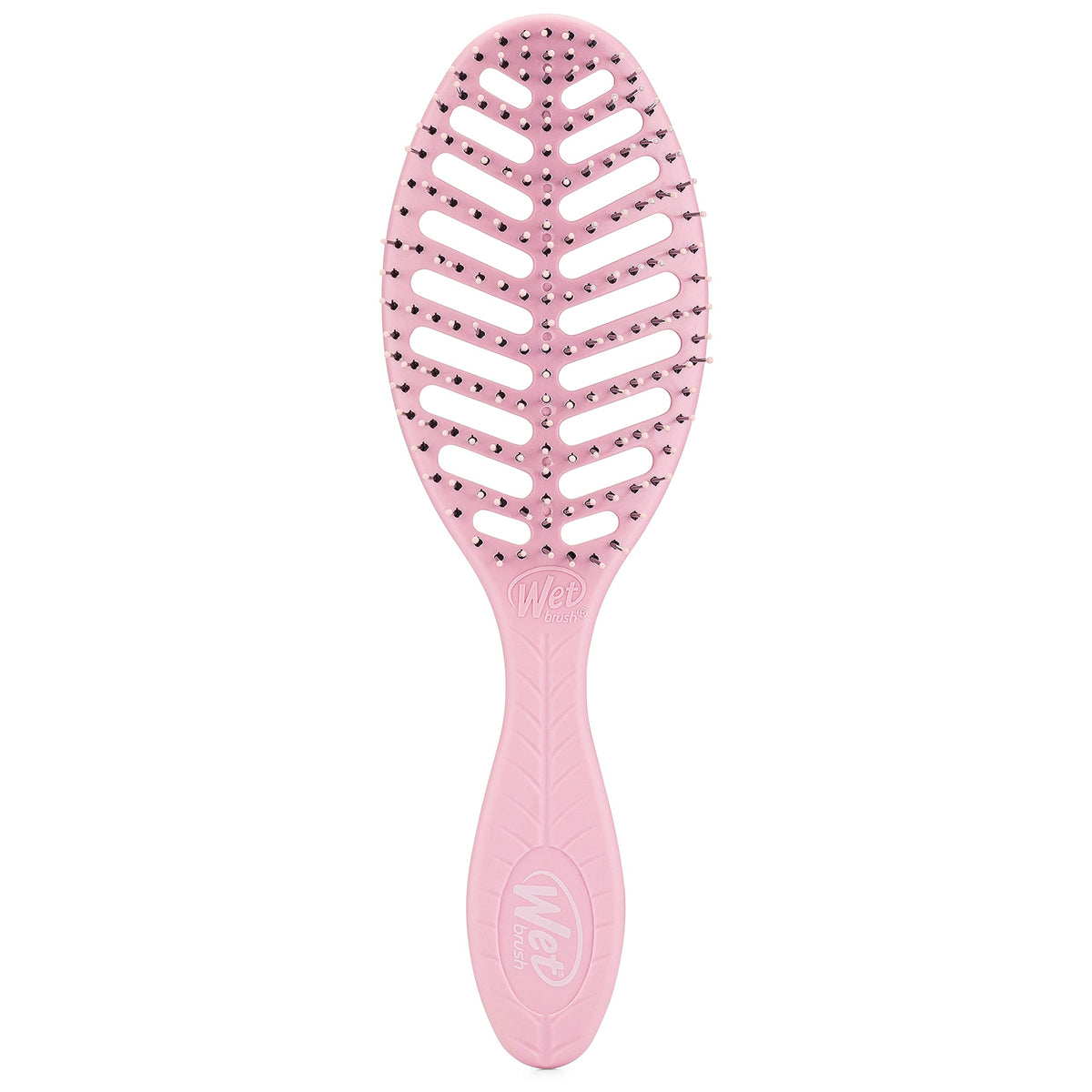 Wet Brush Go Green Speed Dry Hair Brush, Pink - Vented Design & Ultra Soft HeatFlex Bristles - Ergonomic Handle Manages Tangle & Uncontrollable Hair - Pain-Free Hair Accessories