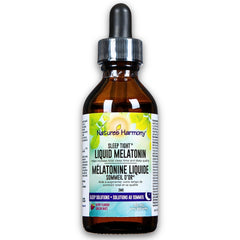 Nature’s Harmony Sleep Tight Liquid Melatonin 3 mg – Sleep Quality & Circadian Rhythm Support – Berry Flavour – 50 mL Liquid Drops