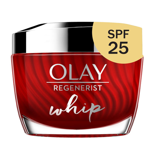 Face Moisturizer by Olay Regenerist Whip Vitamin B3, Niacinamide and Sunscreen SPF 25, 50 g