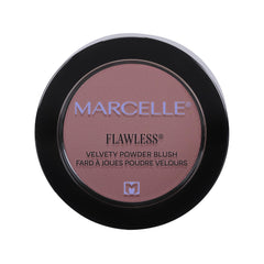 Marcelle Flawless Velvety Powder Blush, Berries, Talc-Free, Natural Healthy Glow, Smooth, Velvety Texture, Hypoallergenic, Fragrance-Free, Cruelty-Free, Paraben-Free, 3 g