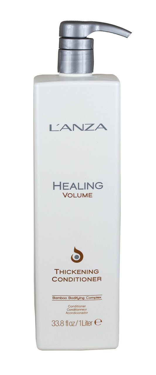 L’ANZA Healing Volume Thickening Conditioner - Boosts Shine, Volume, and Thickness for Fine and Flat Hair, Rich with Bamboo Bodifying Complex and Keratin (1L)