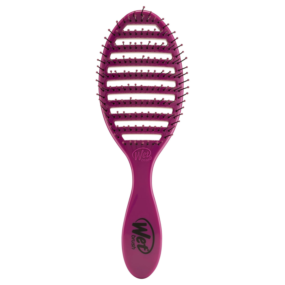 Wet Brush Speed Dry Hair Brush - Sangria (Free Spirit) - Vented Design and Ultra Soft HeatFlex Bristles Are Blow Dry Safe With Ergonomic Handle Manages Tangle and Uncontrollable Hair - Pain-Free