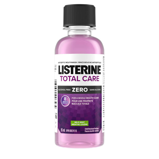 Listerine Total Care Zero Antiseptic Mouthwash, Mild Mint, 95mL