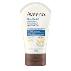 Aveeno Skin Relief Hand Cream, Dry & Itchy Skin, Prebiotic Oat Moisturizer, Fragrance Free, 97-ml