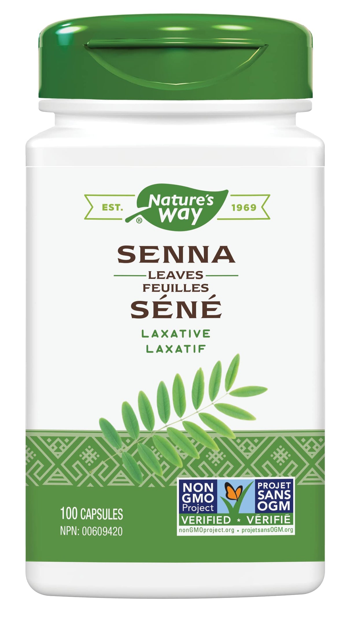 Nature’s Way Senna Leaves - Herbal Stimulant Laxative - Non-GMO - 100 Vegetarian Capsules