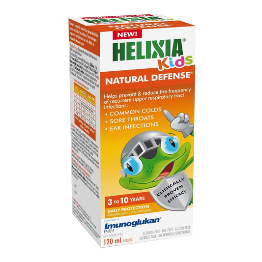 Helixia Kids Natural Defense - Cold & Ear Infections Prevention Treatment | Clinically Proven to Prevent and Reduce the Frequency of Ear infections & Common Colds | 120ml