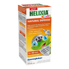 Helixia Kids Natural Defense - Cold & Ear Infections Prevention Treatment | Clinically Proven to Prevent and Reduce the Frequency of Ear infections & Common Colds | 120ml