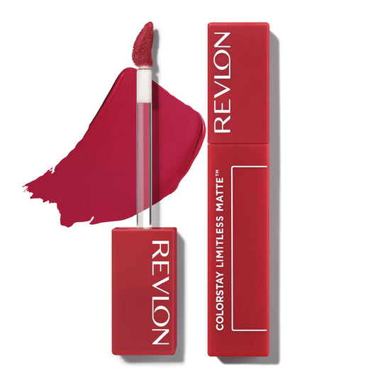 Revlon Lipstick, ColorStay Limitless Matte Liquid Lipstick, Vegan Formula, No-Budge Matte, Longwear Lipstick, Long Lasting, Lightweight/Comfortable, Waterproof, 014 Dream Job, 0.17 fl oz/ 5ml
