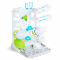 Munchkin Tidy Dry Space Saving Vertical Bottle Drying Rack for Baby Bottles and Accessories, White