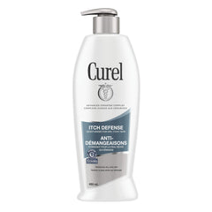 Curel Itch Defense Calming Moisturizer, 480 mL Body Lotion, with Advanced Ceramide Complex, Pro-Vitamin B5, Shea Butter, for Dry, Itchy Skin (Packaging May Vary)
