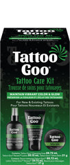 Tattoo Goo Aftercare Kit (3 Piece Set) – Cleansing Soap, Tattoo Balm & Renew Lotion for Daily Tattoo Care, Hydrates & Maintains Color, Vegan & Petroleum-Free